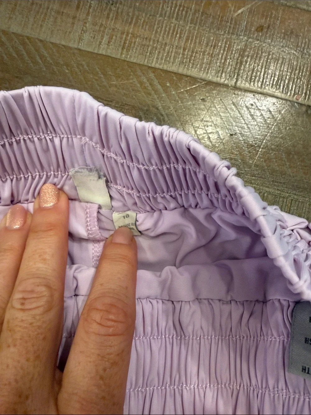 Girls’ Ruffled Elastic Waist Butterfly Shorts - Green, Lilac & Blush